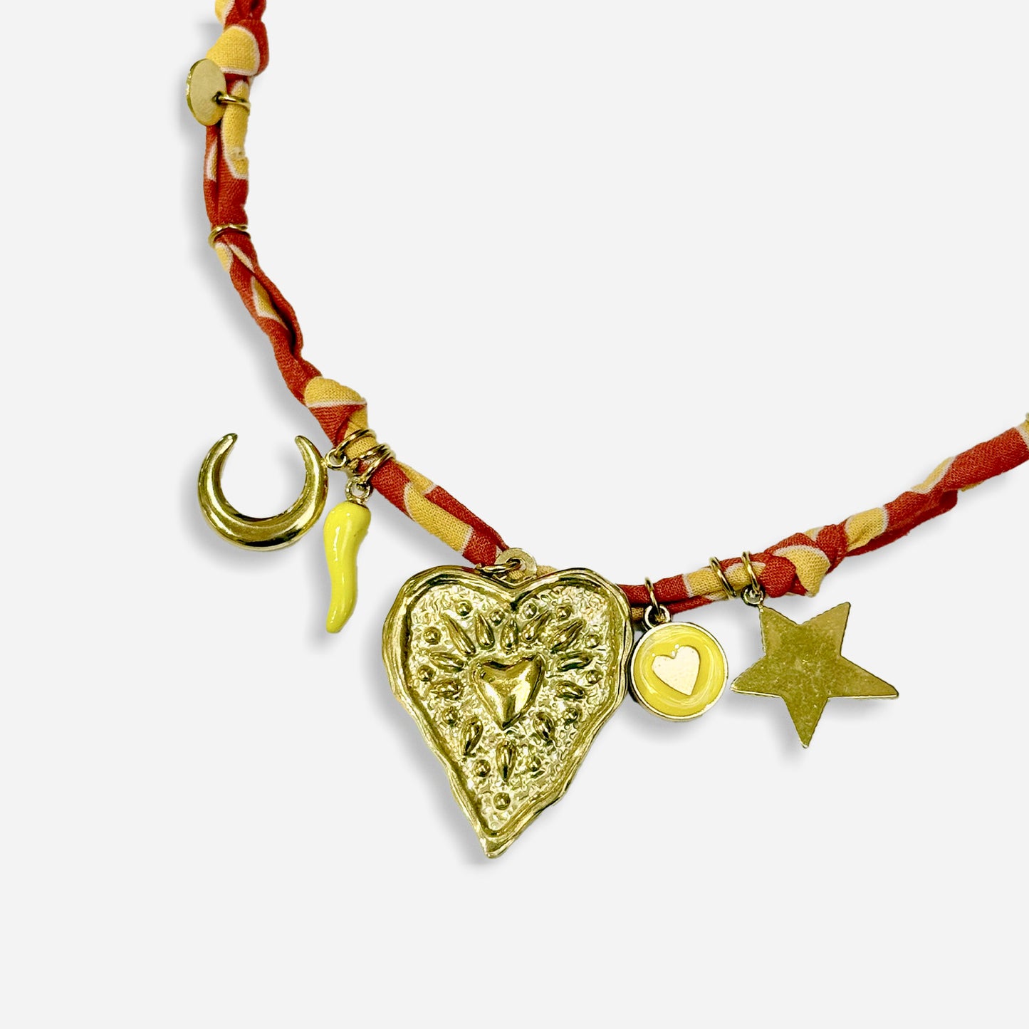 KASIBIJOU COEUR - OCRE&JAUNE