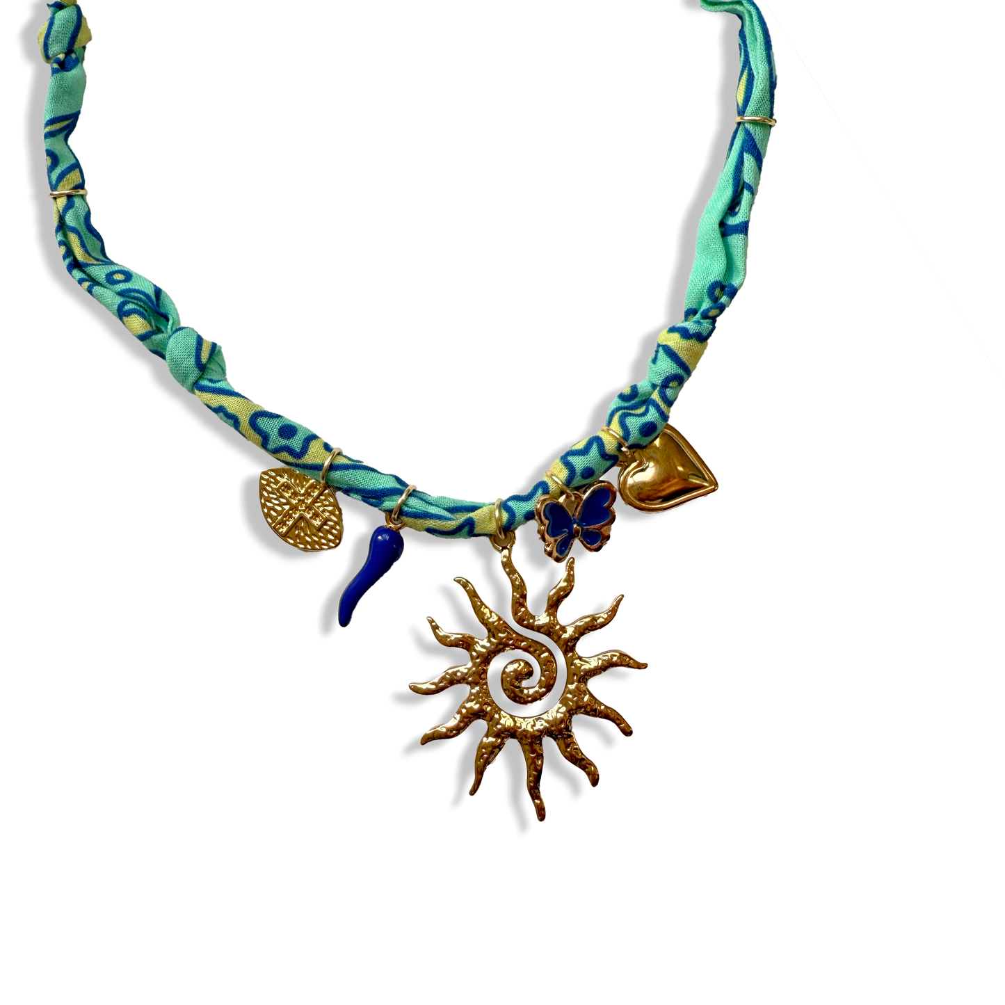 COLLIER SOLEIL - Vert Jaune