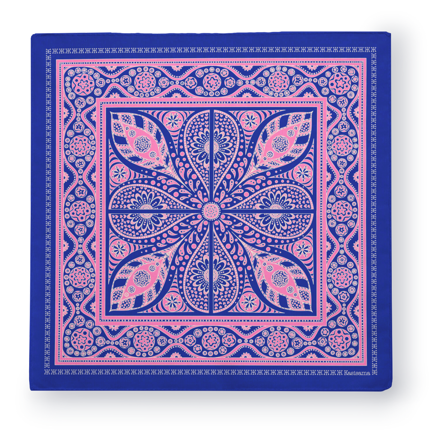 FOULARD VANG VIENG - Bleu Rose