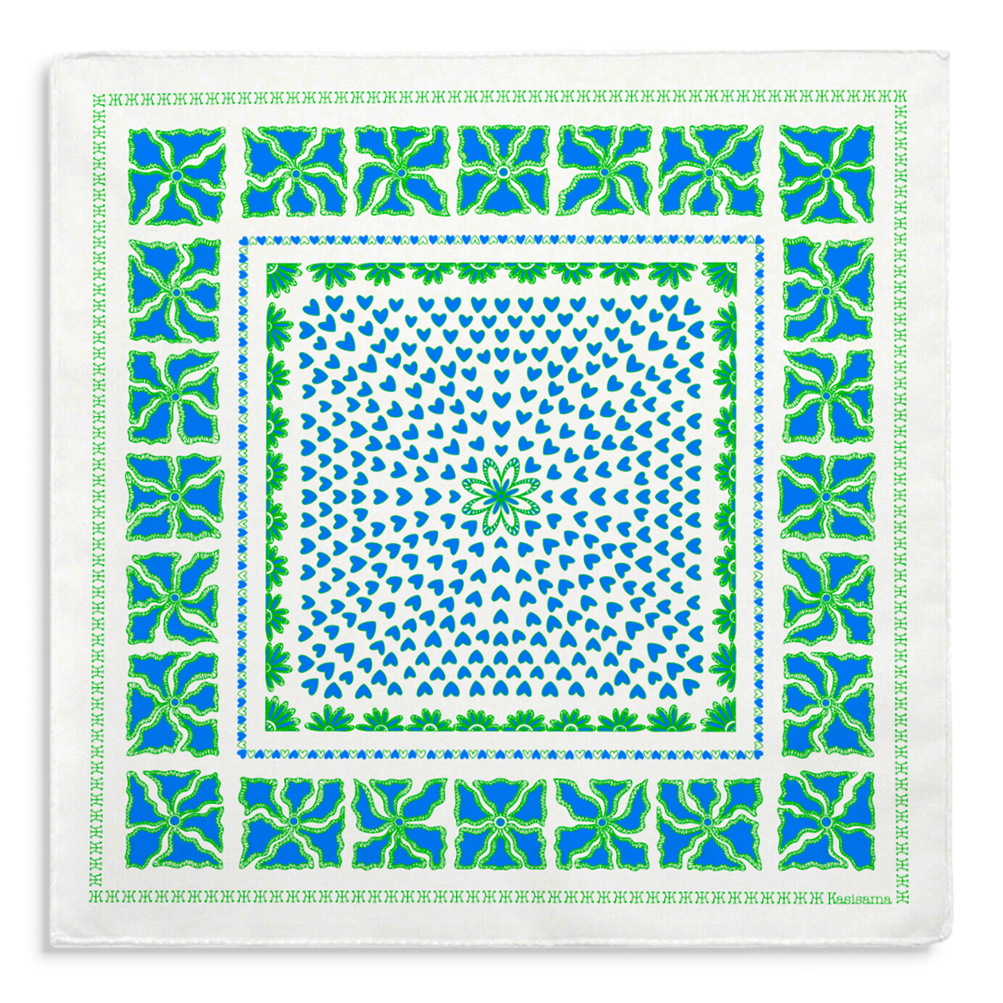 FOULARD HANOI - Blanc Bleu