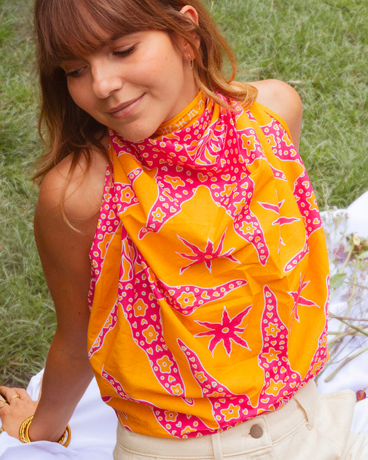 FOULARD SAMUI - Orange Rose