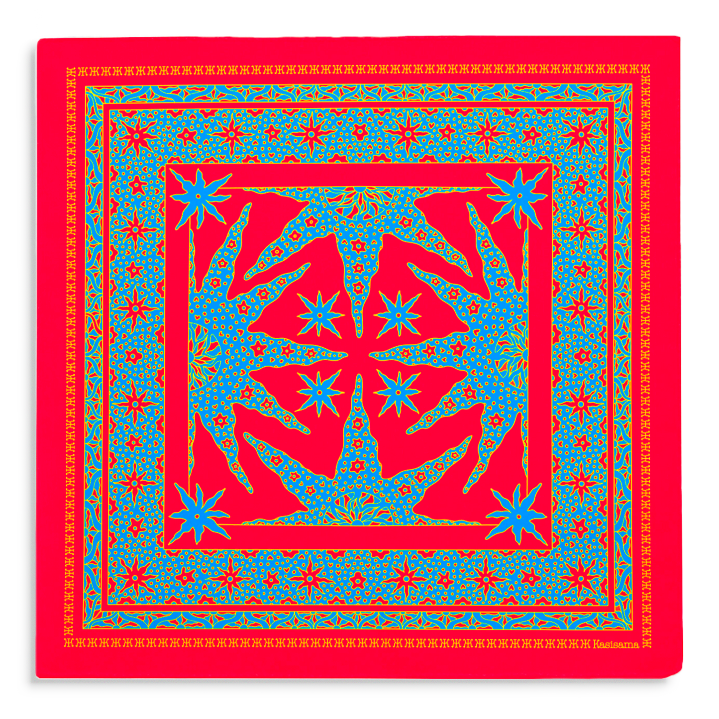 FOULARD SAMUI - Rouge Bleu