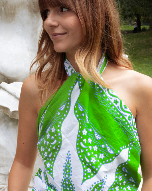 FOULARD SIARGAO - Vert Blanc