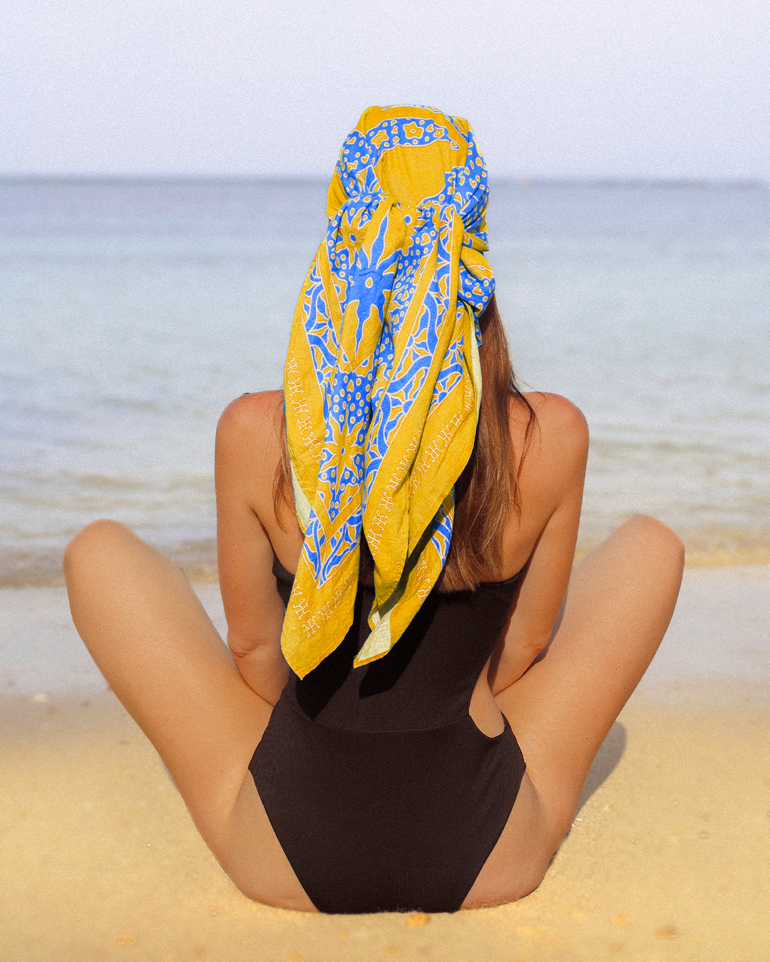 FOULARD SAMUI - Jaune Bleu