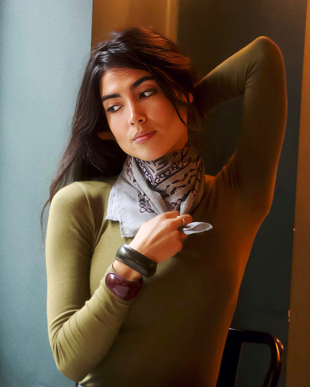 KUALA LUMPUR - BLEU&GRIS - SOIE