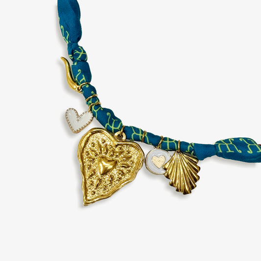 KASIBIJOU COEUR - BLEU & BLANC