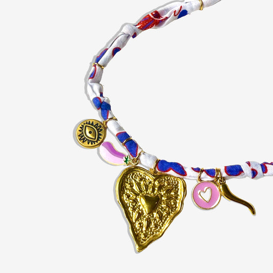 KASIBIJOU COEUR - BLANC&VIOLET