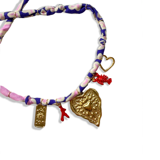 COLLIER COEUR - Violet Rose