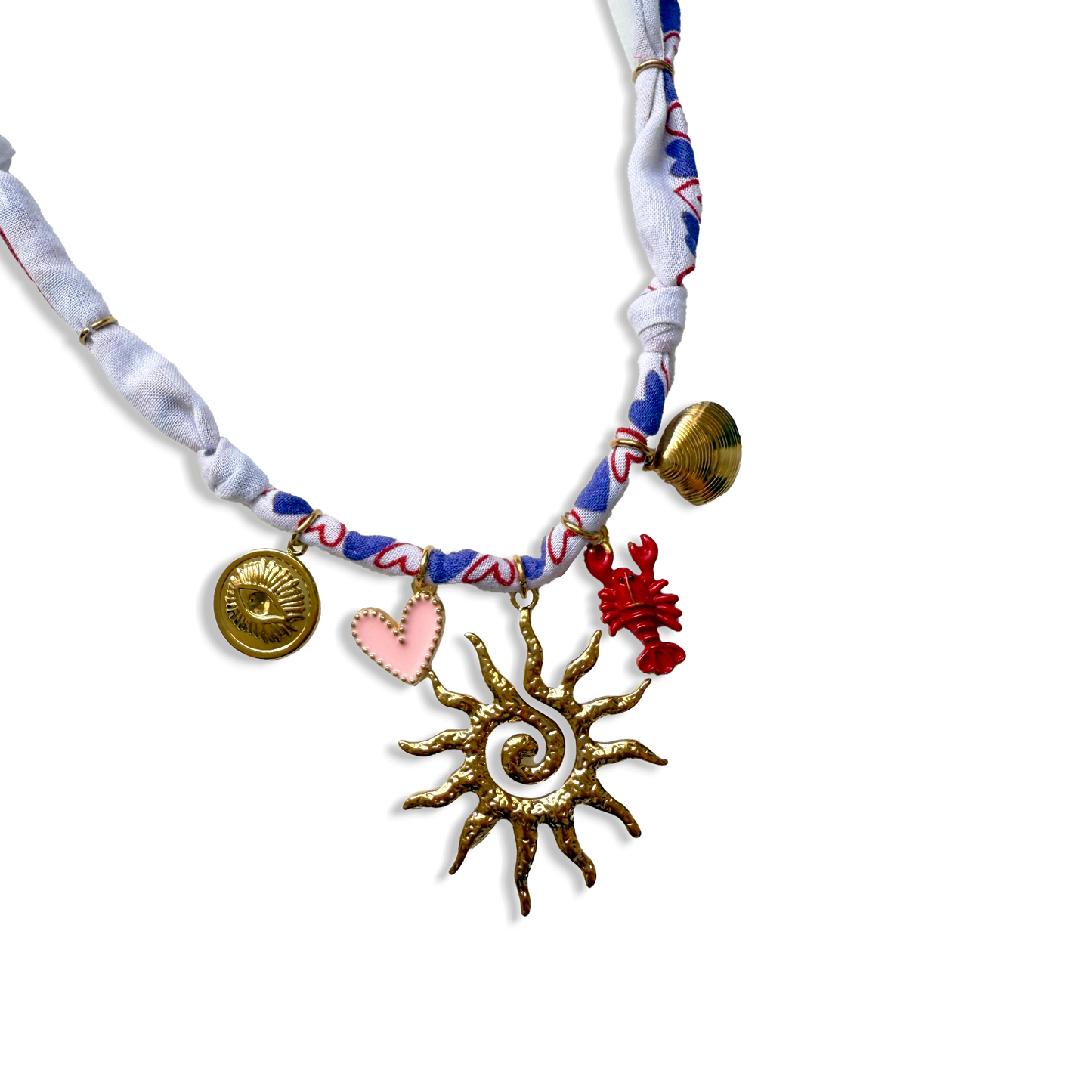 COLLIER SOLEIL - Blanc Violet