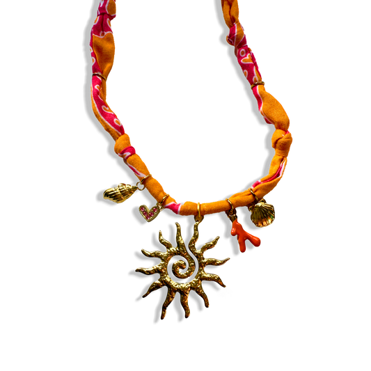 COLLIER SOLEIL - Rose Orange