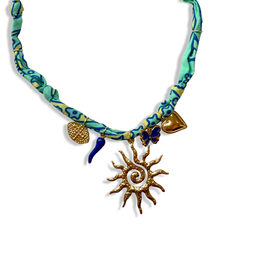 COLLIER SOLEIL - Vert Jaune