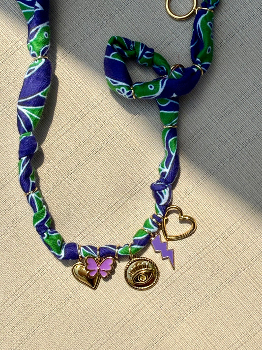 LE COLLIER VERT&VIOLET - OEIL