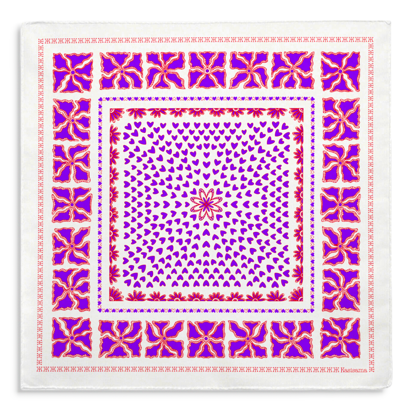 HANOI - BLANC&VIOLET - COTON