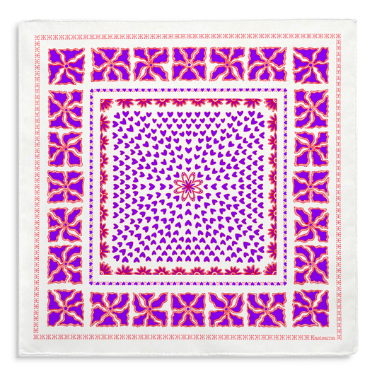 HANOI - BLANC&VIOLET - COTON