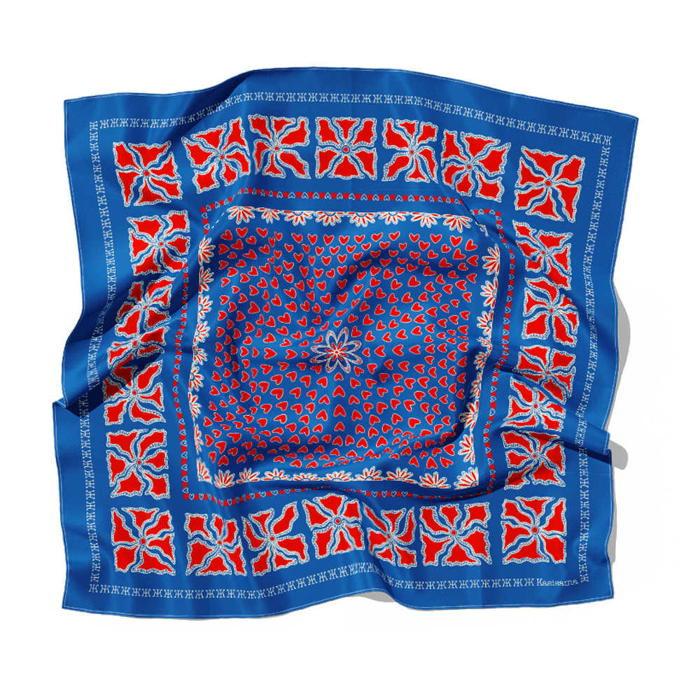 HANOI - BLEU&ROUGE - SOIE