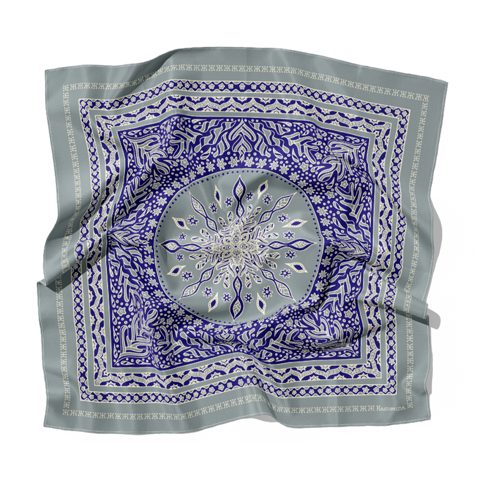 KUALA LUMPUR  - BLEU&GRIS - SOIE