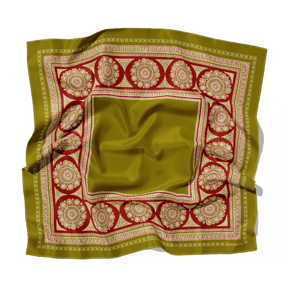 MARRAKESH - BORDEAUX&OLIVE - SOIE