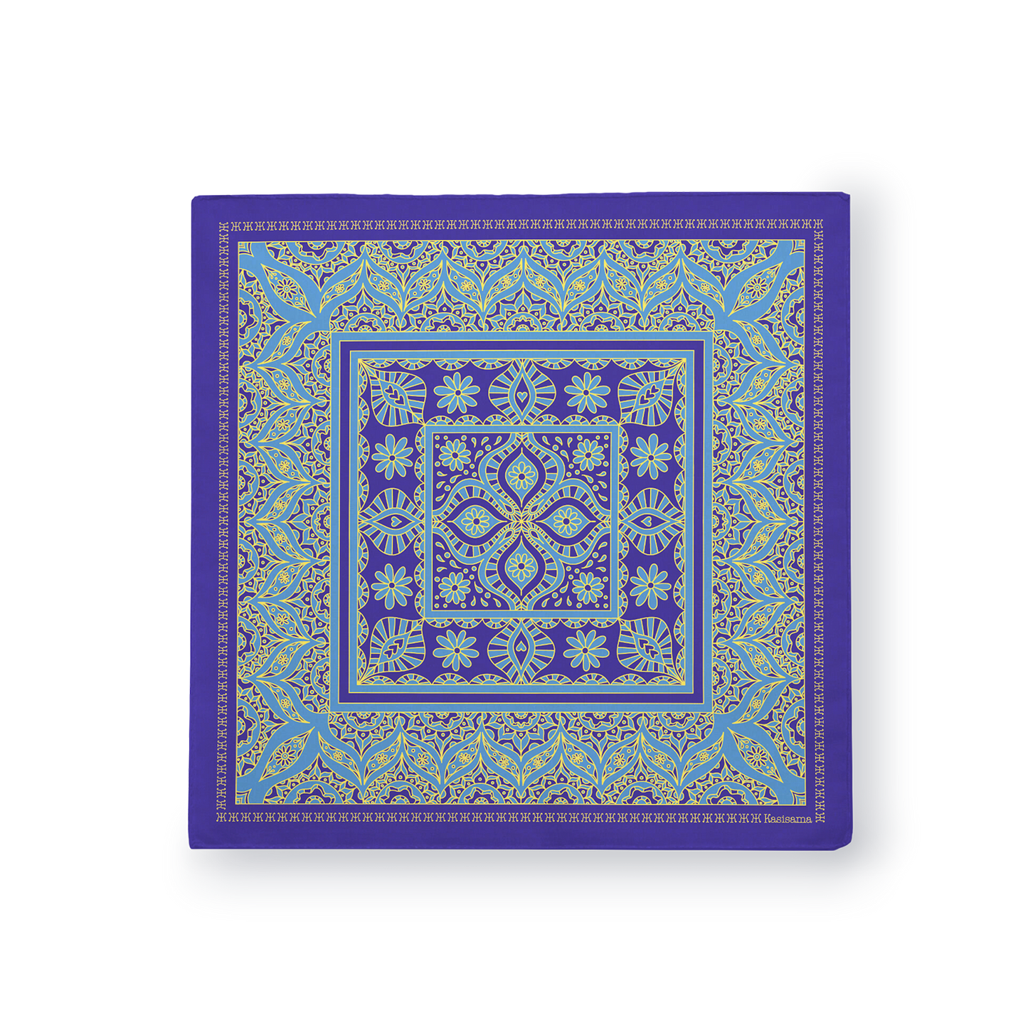 FOULARD HOIAN - Violet Bleu