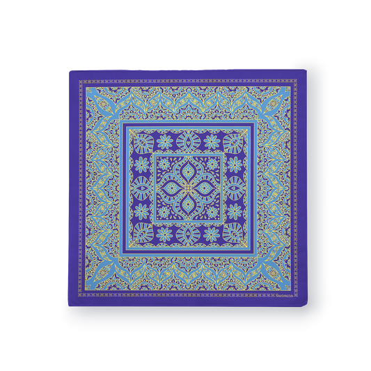 FOULARD HOIAN - Violet Bleu