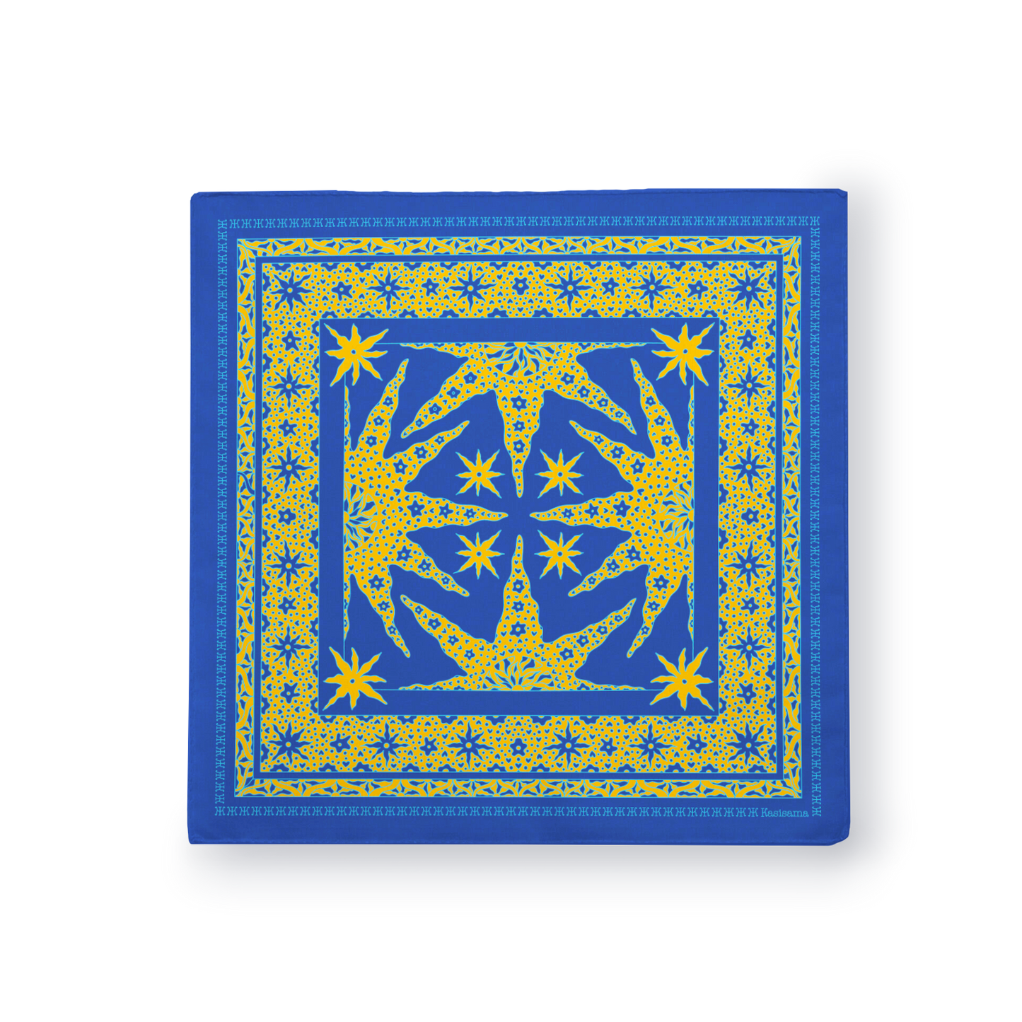 FOULARD SAMUI - Bleu Jaune