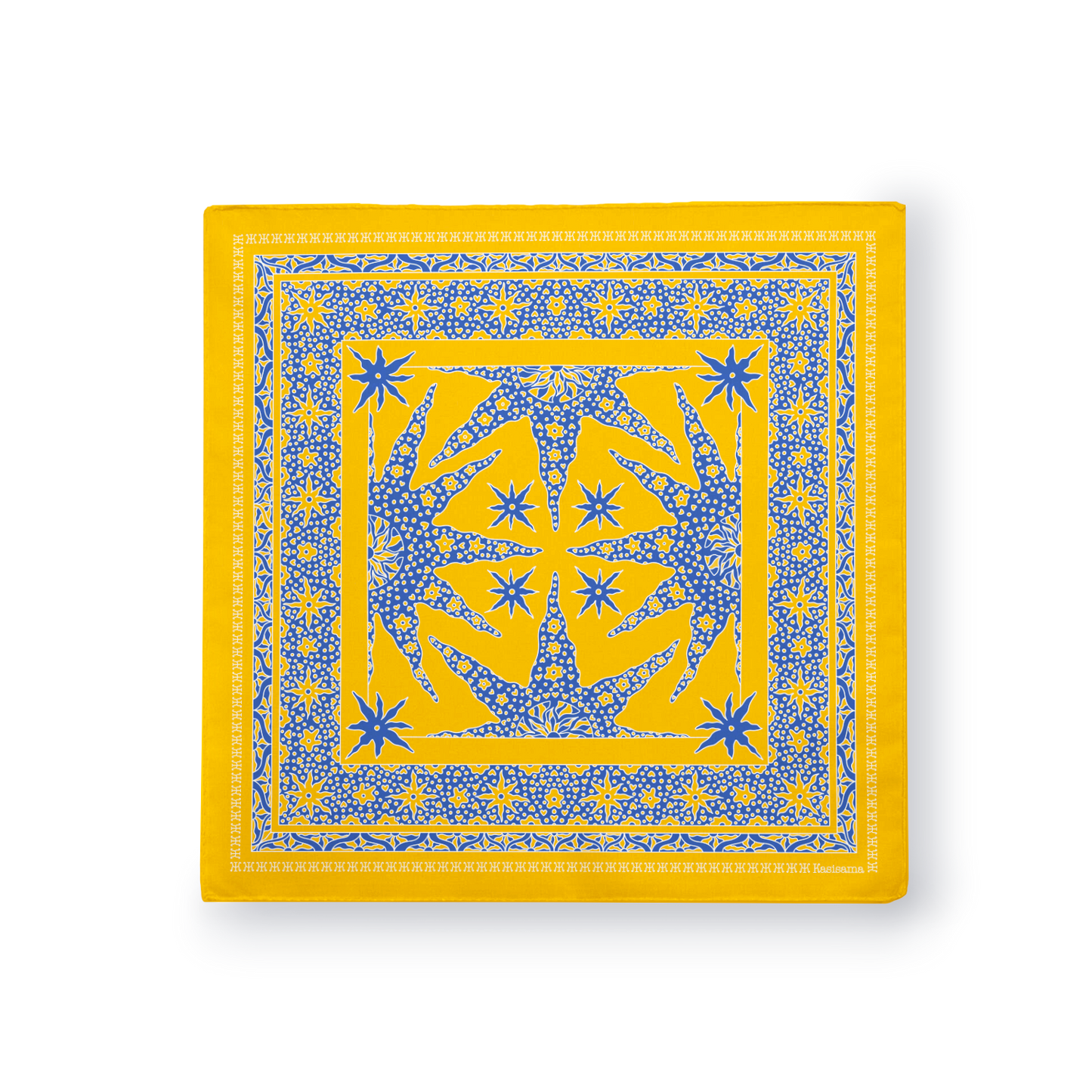 FOULARD SAMUI - Jaune Bleu