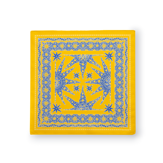 FOULARD SAMUI - Jaune Bleu