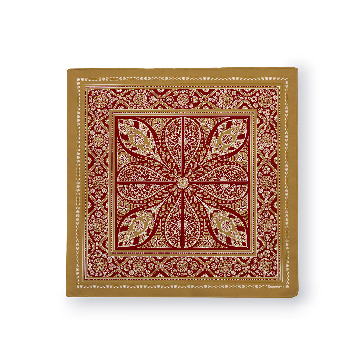FOULARD VANG VIENG - Beige Bordeaux