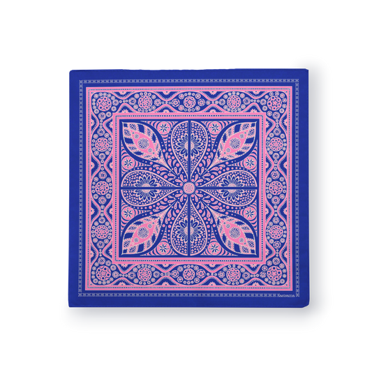 FOULARD VANG VIENG -  Bleu Rose