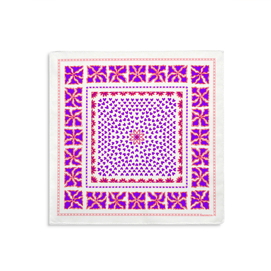 HANOI - BLANC&VIOLET - COTON