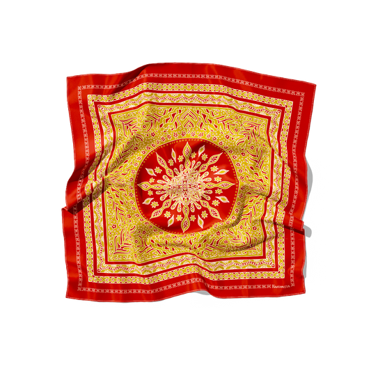 KUALA LUMPUR ROUGE&JAUNE - SOIE