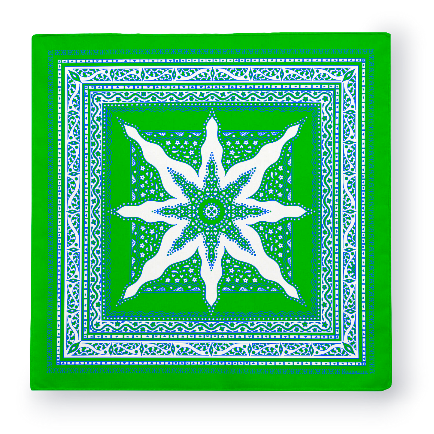 FOULARD SIARGAO - Vert  Blanc