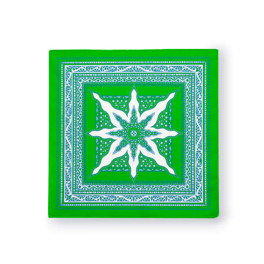 FOULARD SIARGAO - Vert  Blanc