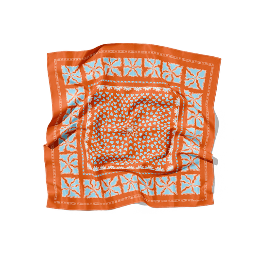 FOULARD HANOI SOIE - Orange