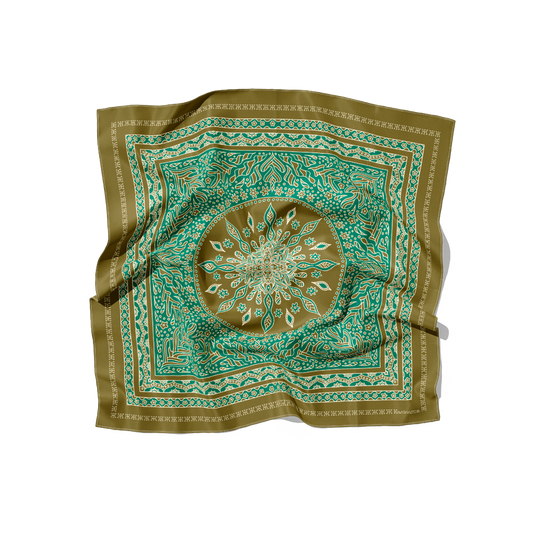 FOULARD KULA LUMPUR SOIE - Kaki
