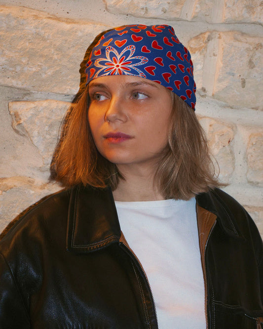 FOULARD HANOI - Bleu Rouge