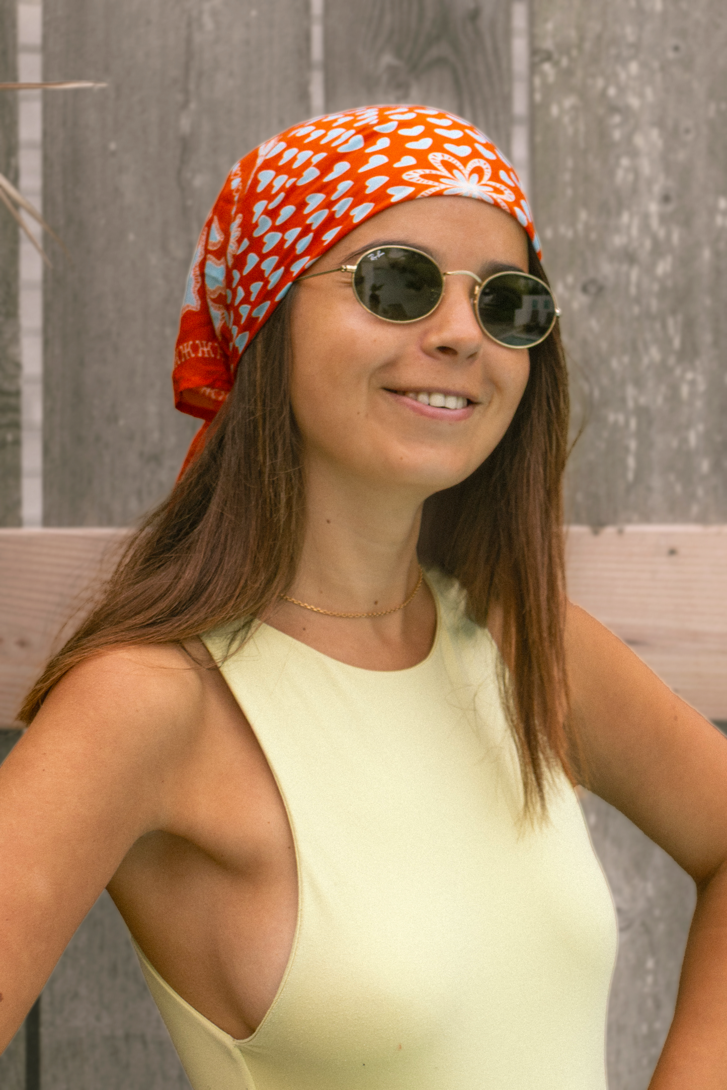 FOULARD HANOI SOIE - Orange