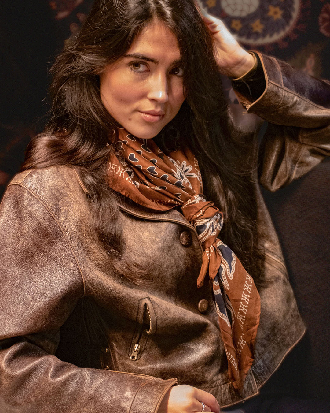 HANOI - MARRON&NOIR - COTON