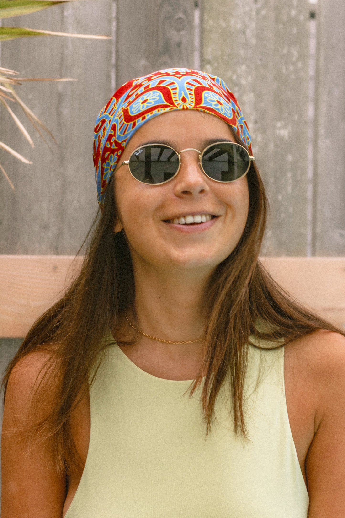 FOULARD HOIAN - Rouge Bleu