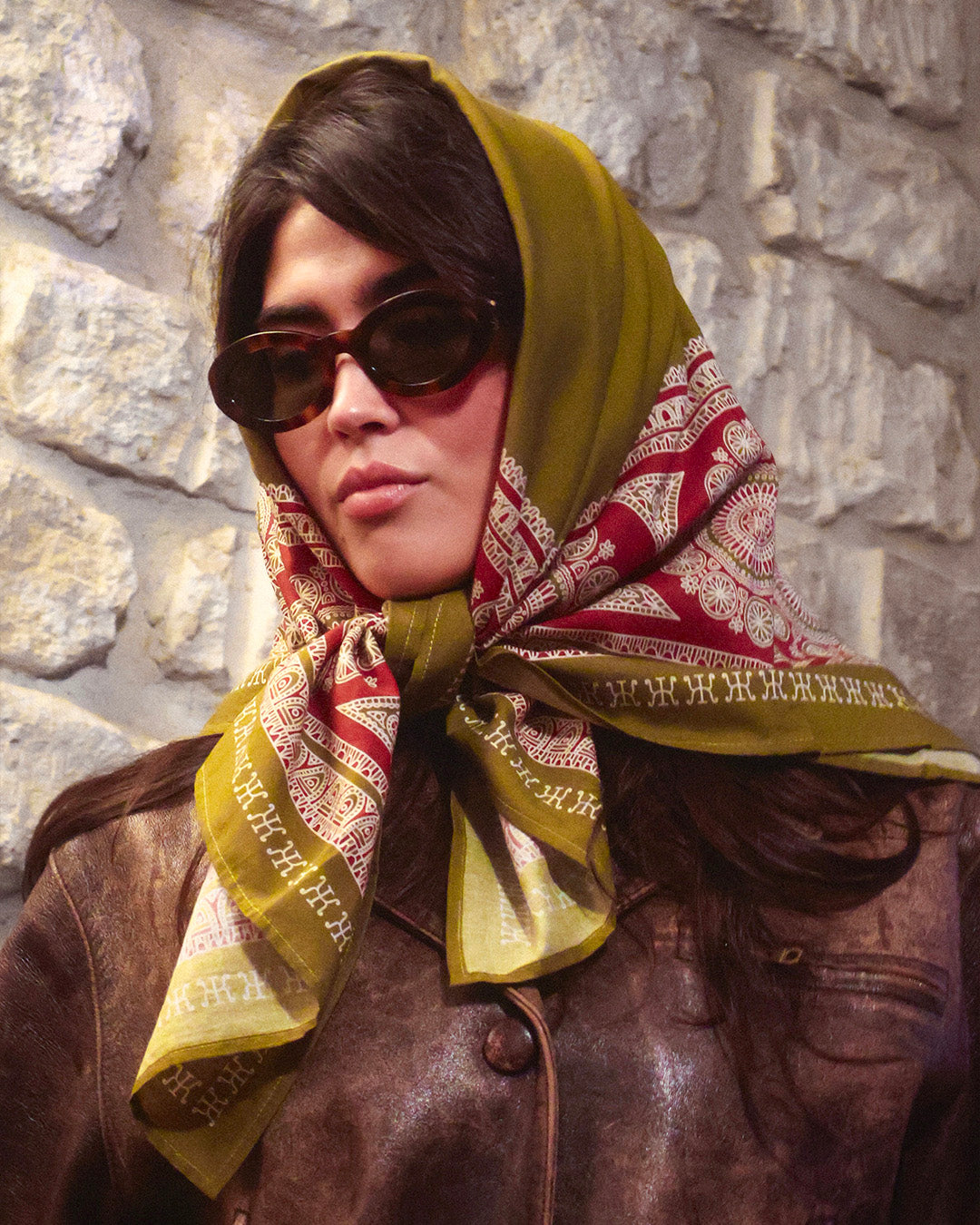 MARRAKESH - BORDEAUX&OLIVE - SOIE