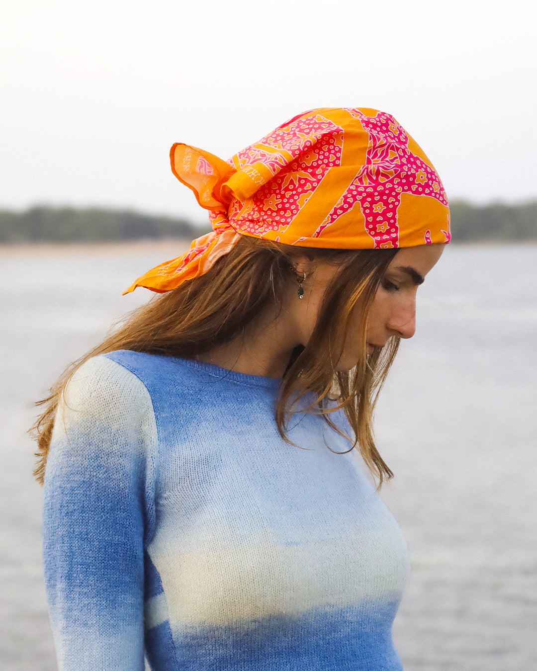 FOULARD SAMUI - Orange Rose