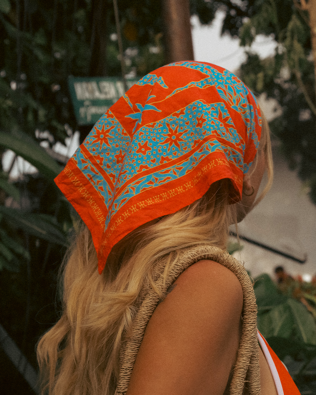 FOULARD SAMUI - Rouge Bleu