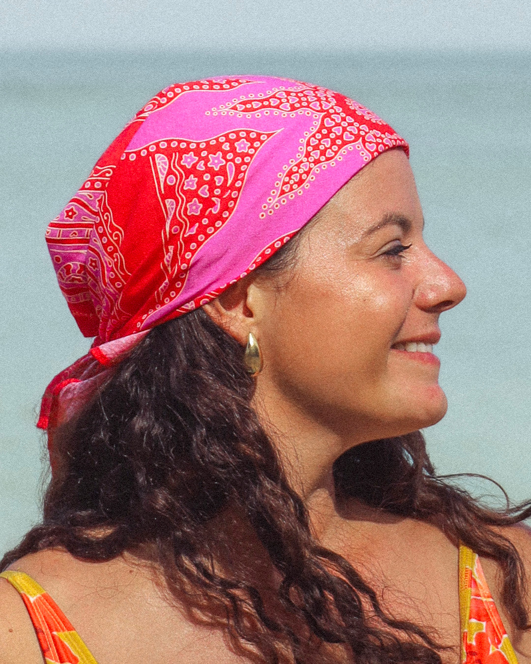 FOULARD SIARGAO - Rose Rouge