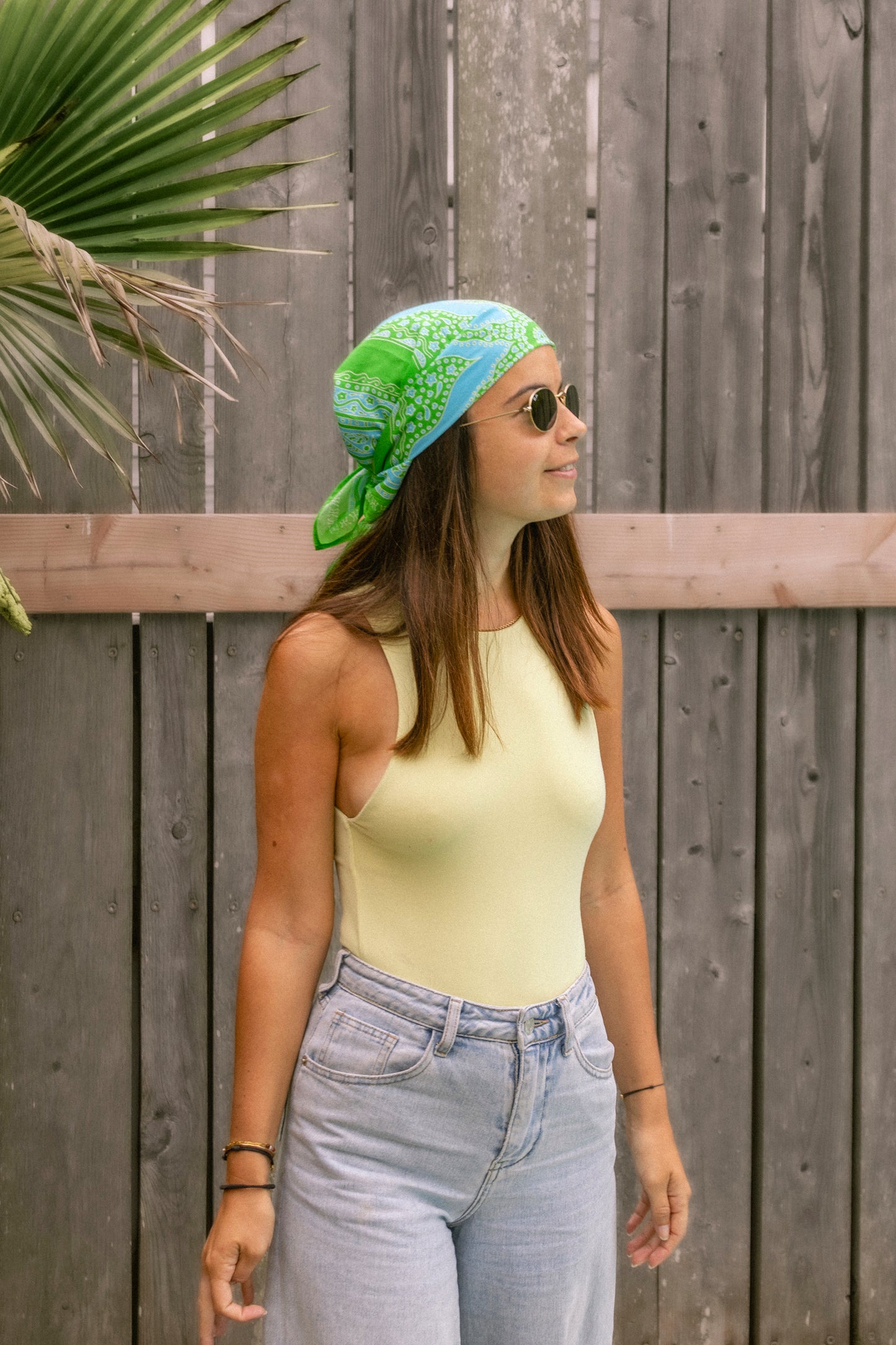 FOULARD SIARGAO - Vert Bleu