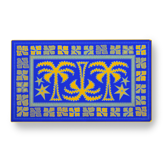 PARÉO KUTA - Bleu Jaune