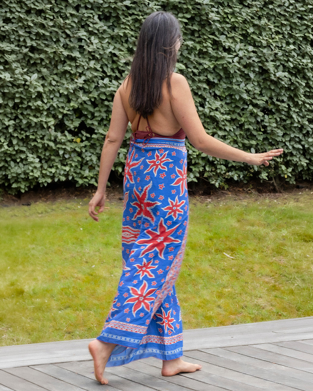 PARÉO LOVINA - Bleu Rose
